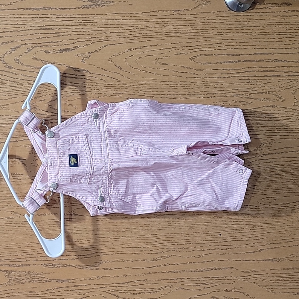 Pink Oshkosh B'Gosh bib overalls 6-9 months